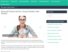 Tablet Screenshot of growingfamilybenefits.com
